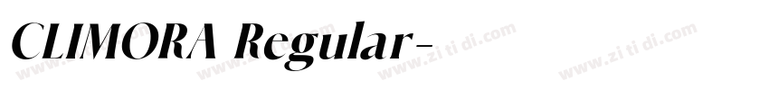 CLIMORA Regular字体转换